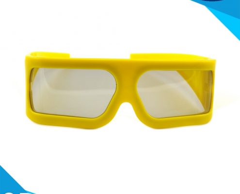 big frame linear polarized 3d glasses for 4d 5d cinema