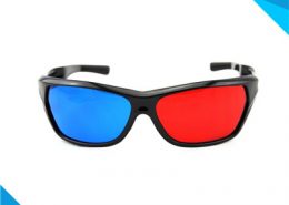 red and blue 3d glasses