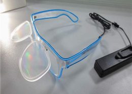 el wire flip up diffraction glasses