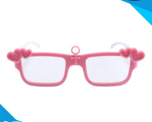 pink frame diffraction glasses